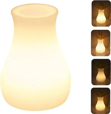 Immagine prodotto di Lampada da tavolo a LED dimmerabile con telecomando, 3 livelli di intensità, ricarica USB, 1,2 W, efficienza energetica.