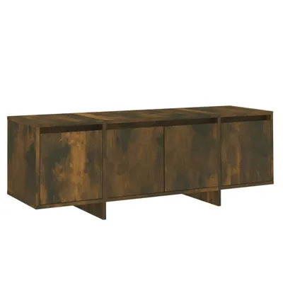 Image de vidaXL Armoire TV chêne fumé 120x30x40,5 cm Bois composite