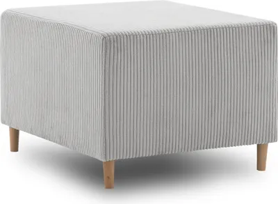 Produktbild von Pouffe-Fußhocker, Sitzpouf 64x55cm Fußhocker Für Sessel FIREZE Grau