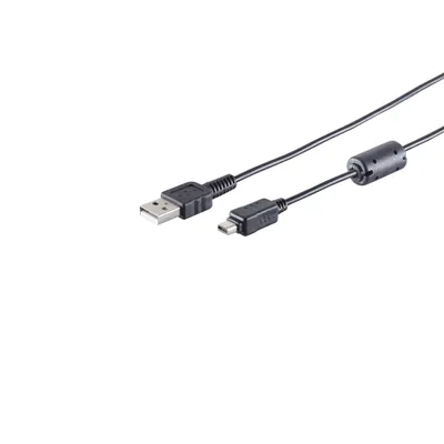 Produktbild von USB 2.0 A Stecker auf Mini  - 12 pin Stecker, 1,5m