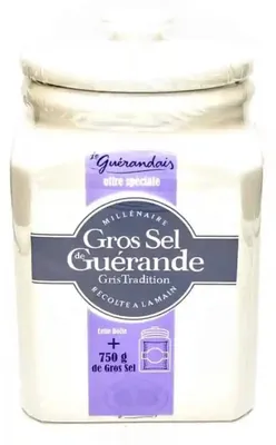 Image de Sel marin gris naturel de Bretagne pot céramique 750g