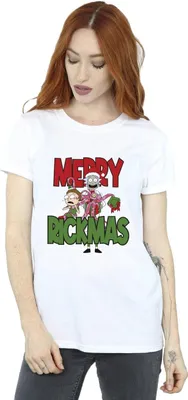 Produktbild von Rick And Morty - "Merry Rickmas" T-Shirt für Damen BI49035 (XL) (Weiß)