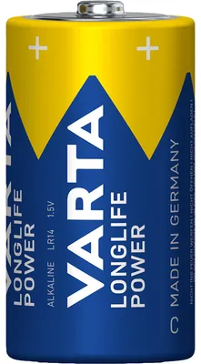 Produktbild von Varta 04914, LR14, Alkali, 1,5 V, 4 Stück(e), Blau, 50 mm