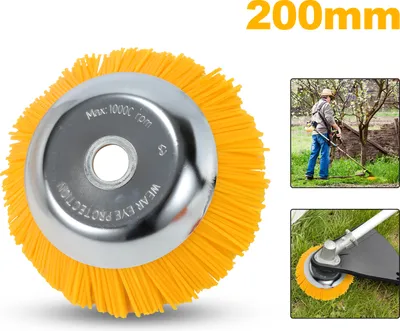 Obrázok produktu pre Jiubiaz Kefa na burinu Power Scythe 8 Inch Pick Up krovinorez Nylonová kefa 25.4x200mm Kefa na burinu