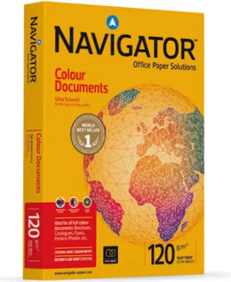 Obrázek produktu pro Navigator COLOUR DOCUMENTS Tiskový papír A3 (297x420 mm) Matný 500 listů Bílý