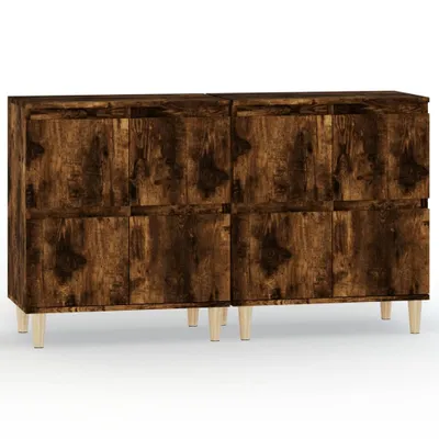 Produktbild von Sideboards 2 Stk. Räuchereiche 60x35x70 cm Holzwerkstoff