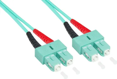 Produktbild von Patchkabel LWL Duplex OM3 (Multimode, 50/125) SC/SC, 20m, Good Connections®
