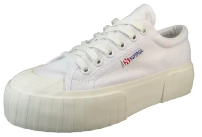Produktbild von O6681 Sneaker Donna Superga 2631 Streifen Plattform Frau Schuhe