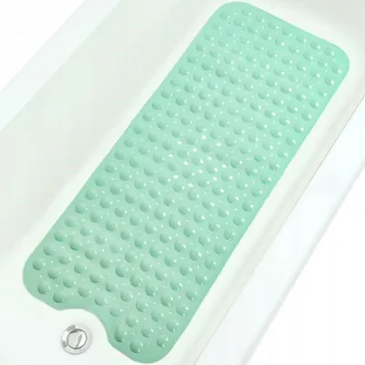 Produktbild von Duschmatte - Grün - 100x40 cm - Rutschfeste Badewannenmatte - Maschinenwaschbar