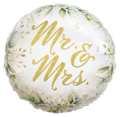 Produktbild von Folienballon "Mr. und Mrs." - 45 cm - Godan
