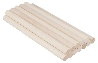 Immagine prodotto di 12 pezzi di aste in legno per lavori manuali e progetti creativi