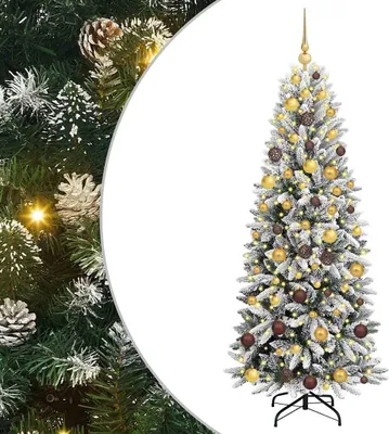 Zdjęcie produktu dla Sztuczne drzewko świąteczne, białe, 180 cm (vidaXL)