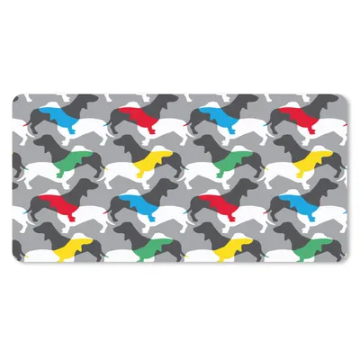 Produktbild von MuchoWow® Mauspad Mousepad Hunde - Dackel - Muster 60x30 cm - Mousepads - Maus Mat - Pad - Mausunterlage - Nachhaltig