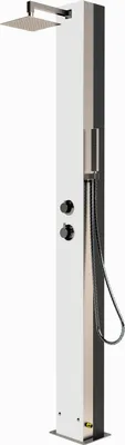 Produktbild von Eichenwald Modell 70 Solardusche Garten Glasdusche Tobago Weiss
