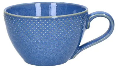 Obrázok produktu pre Pomax Onda, porcelánová šálka, tmavomodrá, rozmer: 15,8 x 11,8 x 7,6 cm