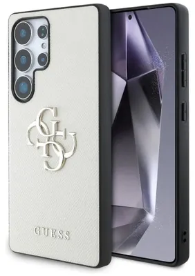 Obrázok produktu pre Guess Hardcase 4G Grained Big and Classic Logo (GUHCS25LPGT4MBE) kryt pre Samsung Galaxy S25 Ultra – Béžový