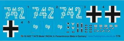 Produktbild von Torro T34/76 Model 1943/44 , 6. Panzerdivision