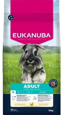 Productafbeelding van Eukanuba Adult Small hondenvoer, rijk aan vers kippenvlees, 15 kg