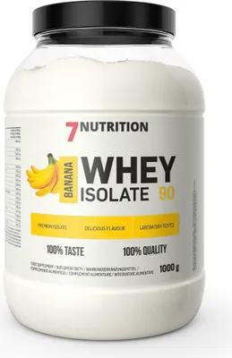 Produktbild von 7Nutrition Whey Isolate 90 1 kg mit Bananengeschmack
