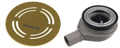 Obrázok produktu pre Odtok do sprchovej vaničky FLEXIA, Ø 90 mm, DN40, zlatý matný