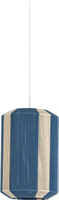 Productafbeelding van Light & Living - Hanglamp Kozana - Donkerblauw - Ø30cm - Hanglamp - Lamp voor eettafel - Lamp voor woonkamer - Lamp voor slaapkamer - Woonkamer