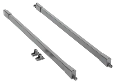 Image de GTV MBPRO, rail coulissante carrée pour tiroirs, modèle MBPRO, 300 mm, anthracite – Longueur : 300 mm ; Couleur : anthracite ; Vendu par paire (gauche + droite) | Högert Technik