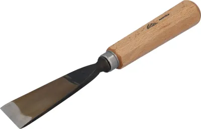Produktbild von STUBAI Stemmeisen Stechbeitel Serie 52 - Form 2 | Gerades Balleisen, schräg - 55 mm, mit Holzgriff, für glatte Flächen, zum Vorstechen, Kerb- und Reliefschnitzarbeiten, zur Bearbeitung von Holz