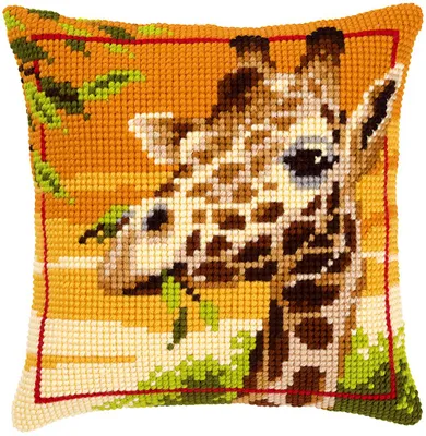 Produktbild von Vervaco PN-0145345 Kreuzstichkissen Giraffe