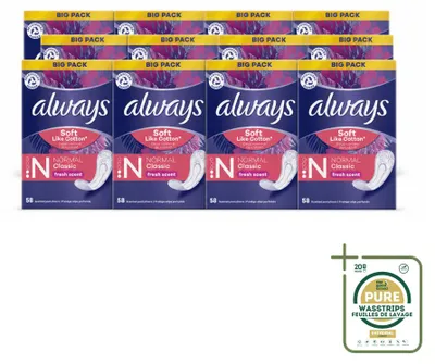 Produktbild von 12 x Always Discreet Fresh Inlegkruisjes Normal - Vorratspackung - 12 Stücke