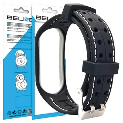 Produktbild von Beline Mi Band 3/4 Smart Strap Schwarz/Weiß