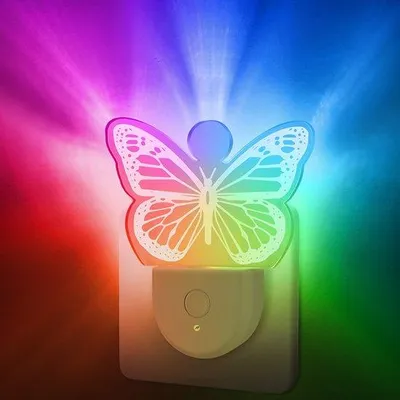 Image de Lampe LED pour chambre d'enfant, lot de 2, pour la décoration de chambres et de fêtes, veilleuse LED, modèle 2