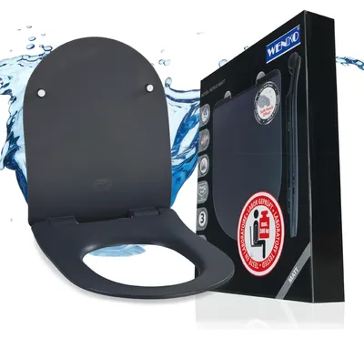 Image de Siège de WC WENKO Premium Sedilo en gris mat