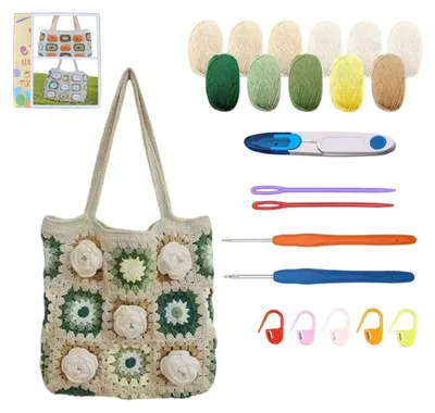 Image de Kit de crochet complet pour débutants, comprenant de la laine et des instructions