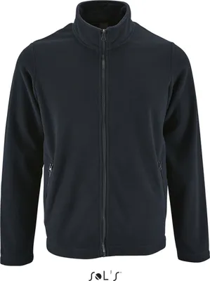 Produktbild von SOLs 02093 | Herren Plain Fleece Jacket Norman - Farbe: Navy - Größe: 3XL