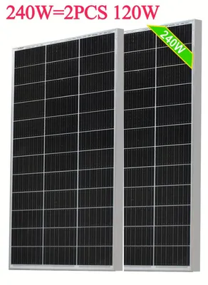 Immagine prodotto di Pannello solare da 120W - Pannello solare - Pannello monocristallino - Caricabatterie solare da 12V - Modulo fotovoltaico