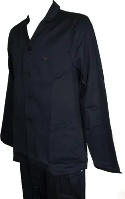 Produktbild von Herren Baumwoll-Pyjama mit Knöpfen EMPORIO ARMANI Artikel 111737 7A581, L, Cotone 97%,Elasthan 3%