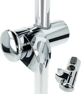 Produktbild von tecuro Gleiter Schieber Brausehalter für Wandstange Ø 23 mm - Kunststoff verchromt