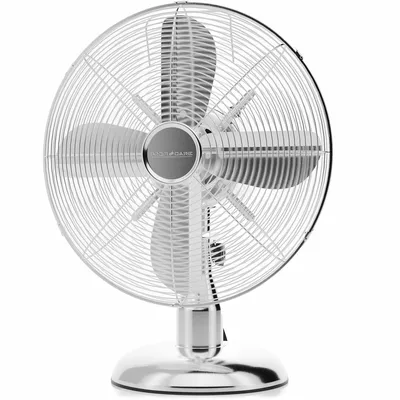 Produktbild von ProfiCare Ventilator mit Schwenkfunktion | leise 3 Stufen | Ø 25 cm | Tischventilator 30W | Fan | Tischventilator sehr leise | PC VL 3062 M chrom