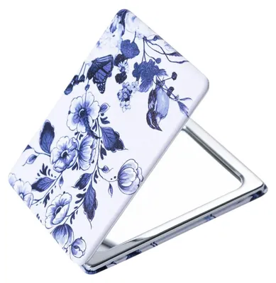 Imagen del producto de Heinen Delfts Blauw: Espejito en forma de caja, diseño floral