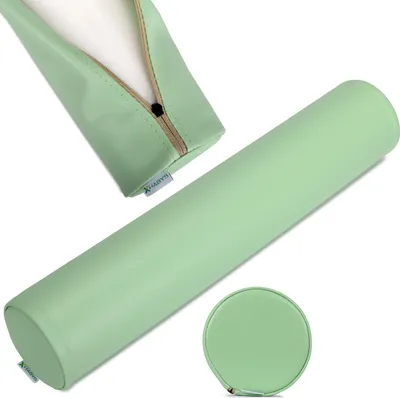 Obrázek produktu pro Habys polohovací válec, plný válec, krční polštář, polohovací polštář, krční válec, kolenní válec pro masáže a terapii, fitness válec, 12x60cm zelený