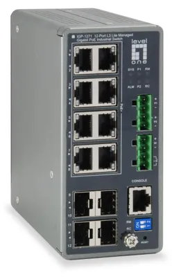 Obrázek produktu pro LevelOne IGP-1271, Řízený, L3, Gigabit Ethernet (10/100/1000), Podpora napájení po Ethernetu (PoE)