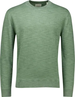 Image de Pullover Gant vert chiné coton