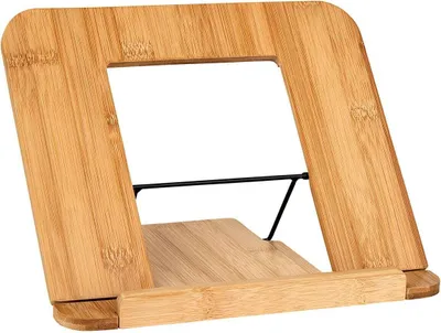 Obrázok produktu pre Prírodný bambusový stojan na knihy