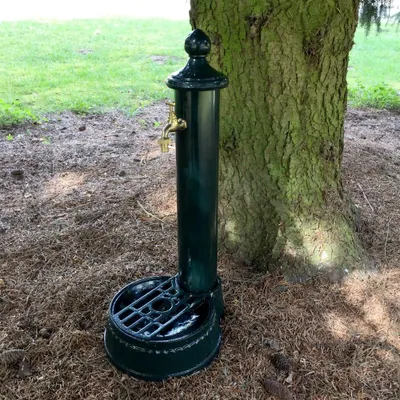 Produktbild von Wasserbrunnen - Säule Zapfhahn - Stehbrunnen Gartenbrunnen Säulenbrunnen H.63cm