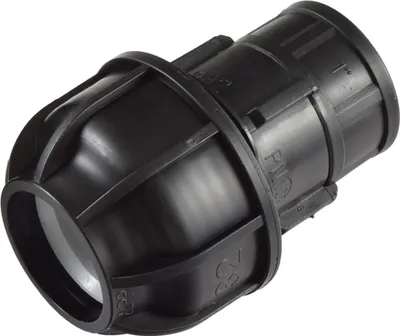 Produktbild von Agora-Tec®  PE Fitting Kupplung 32 mm x 1 Zoll IG (30,3 mm) für PE-Rohr 32 mm SCHWARZ