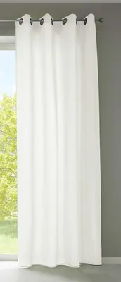 Produktbild von 1er Set Vorhänge Schal Ösen »Berlin« HxB 225x140 cm Creme Blickdicht Microsatin Lichtdurchlässig Uni Matt 20405N