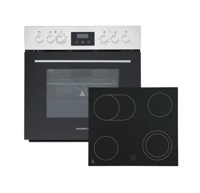 Produktbild von Respekta Einbau-Herdset, Mattschwarz, Jean, 67 l, 50 ° - 250 °C