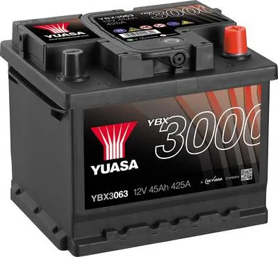 Produktbild von YUASA YBX3063 Starterbatterie 12 V 45 Ah 500 A (EN)