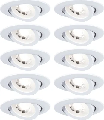 Image de Paulmann LED à encastrer, set de 10, orientable