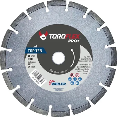 Produktbild von TOROFLEX Diamanttrennscheibe,Beton Granit Ø 230, 125 mm, für: Winkelschleifer, Trennscheiben Durchmesser:125 x 22.23 mm
